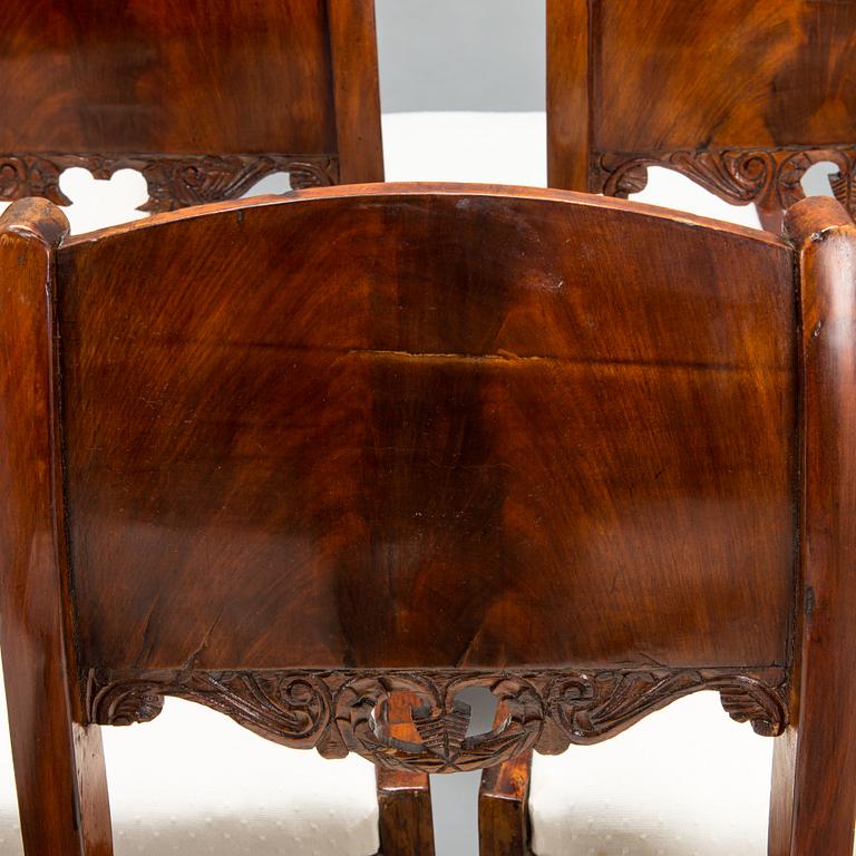 Stolar, 12 st, biedermeier, Ryssland ca 1830.