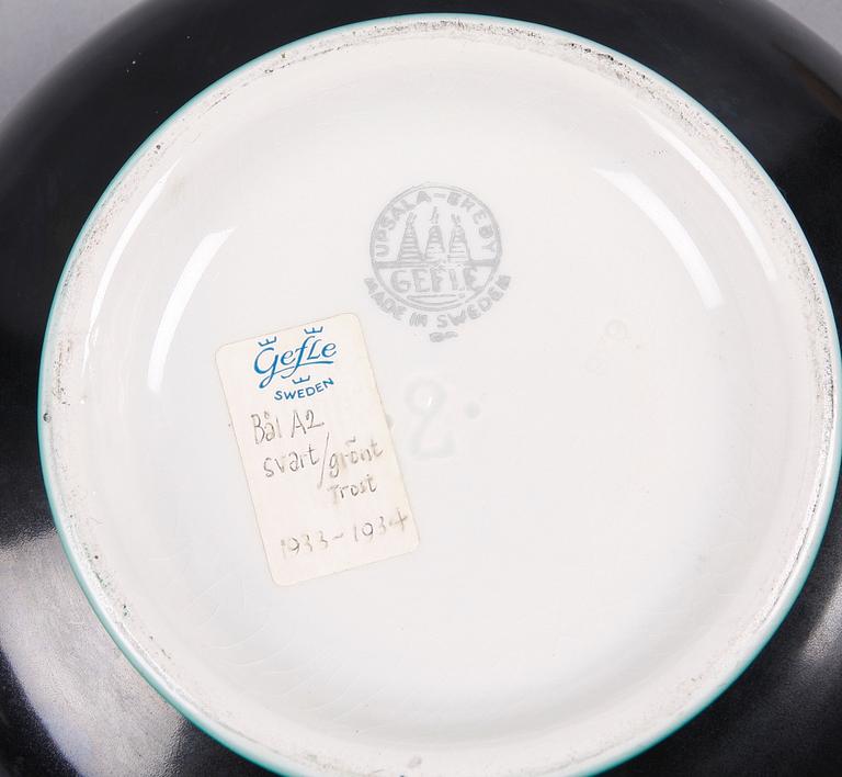 SKÅL, porslin, Eugen Trost Gefle.
