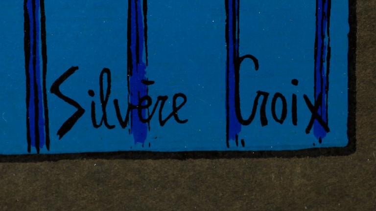 SILVÉRE CROIX, blandteknik, signerad.