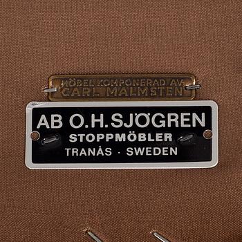 Carl Malmsten, fåtölj, "Vår Fru", OH Sjögren, 1900-talets slut.