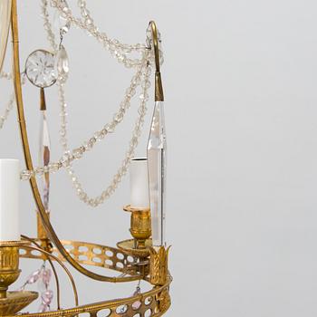 A late 18th-century chandelier, Saint Petersburg, Reign of Catherine the Great (1762-1796).