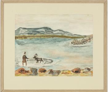 Lars Pirak, 'Renarna simmar (The Reindeer Swim)'.