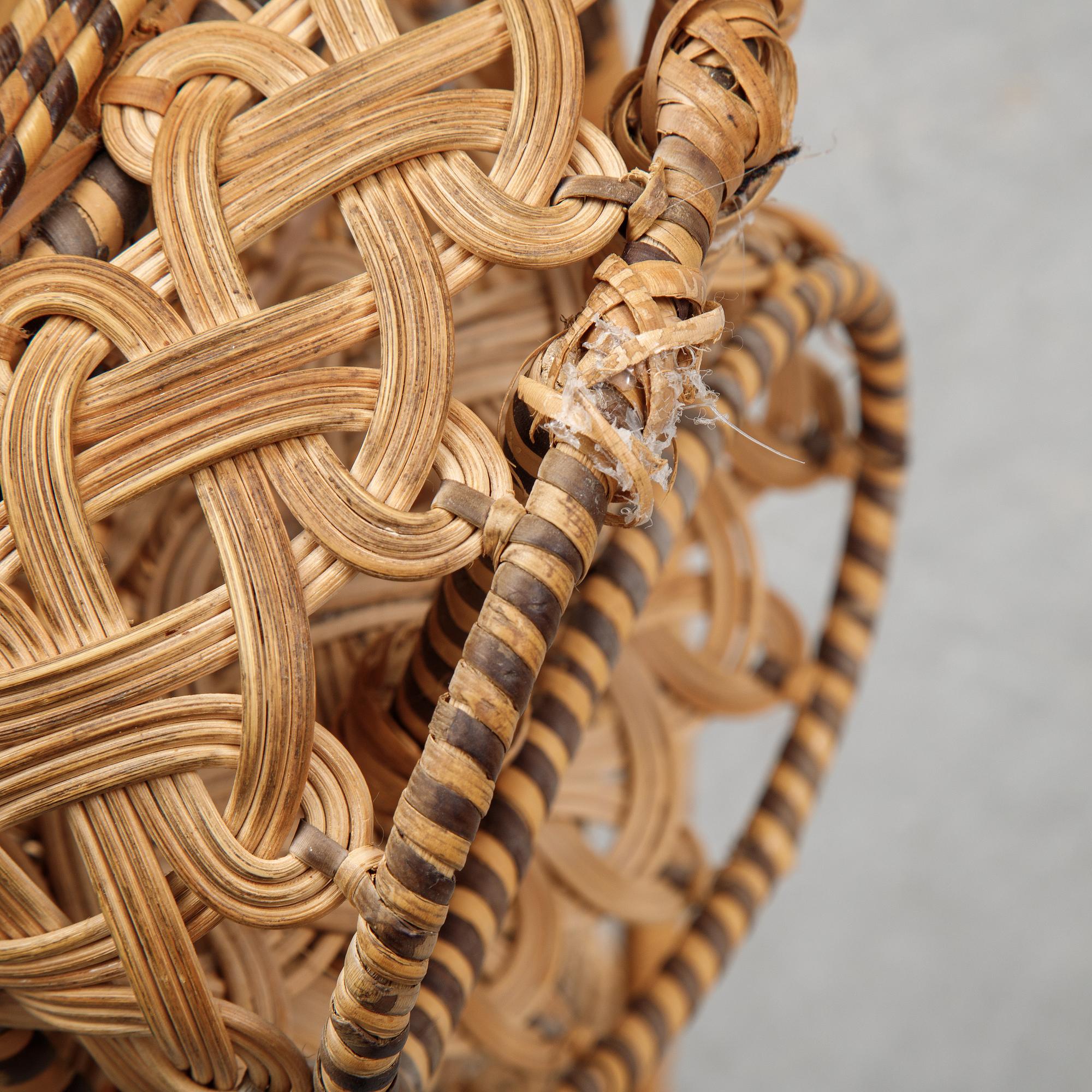 A rattan "Peacock chair", second half of the 20th century.