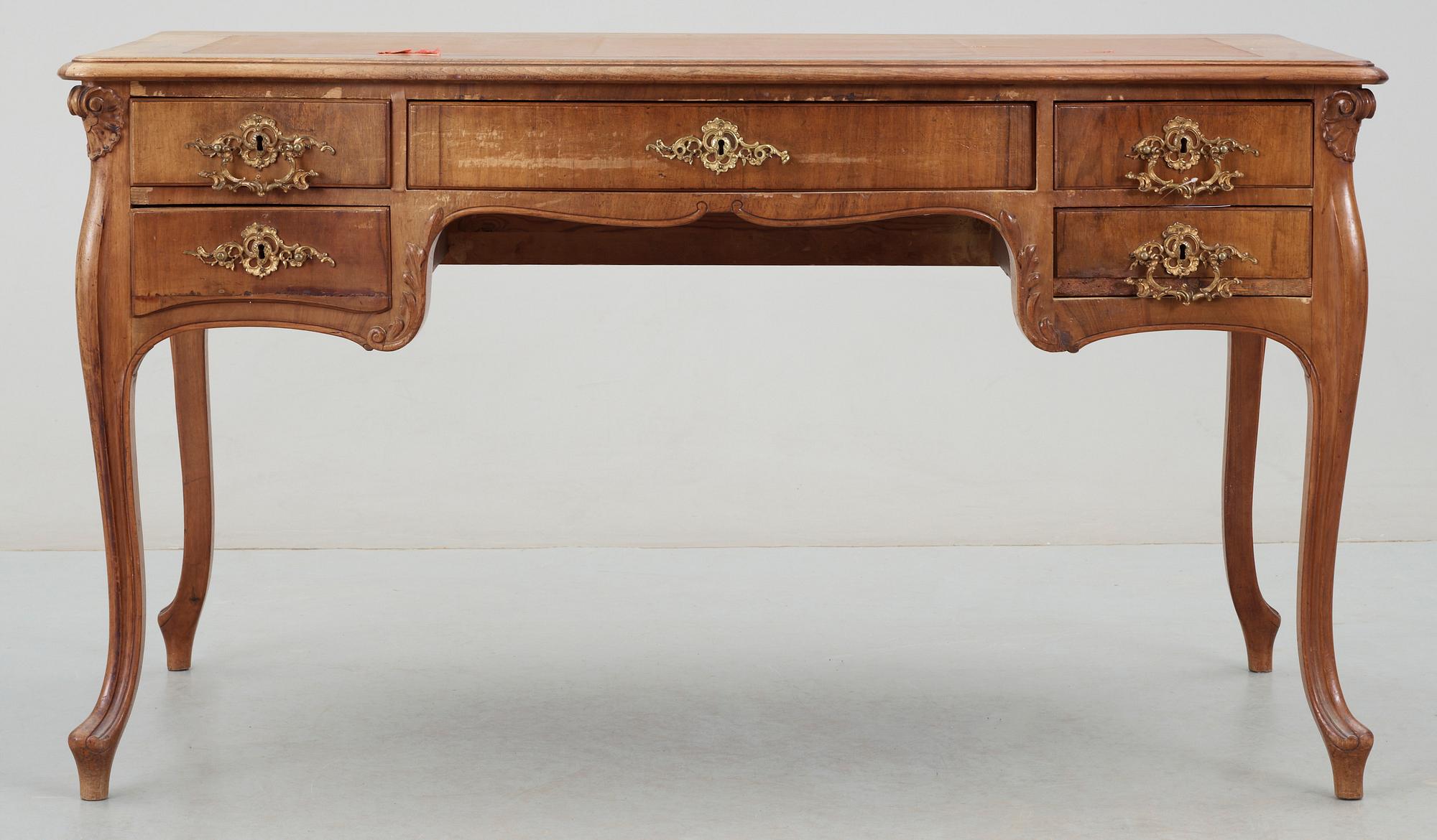SKRIVBORD, rokokostil, sekelskiftet 1900.