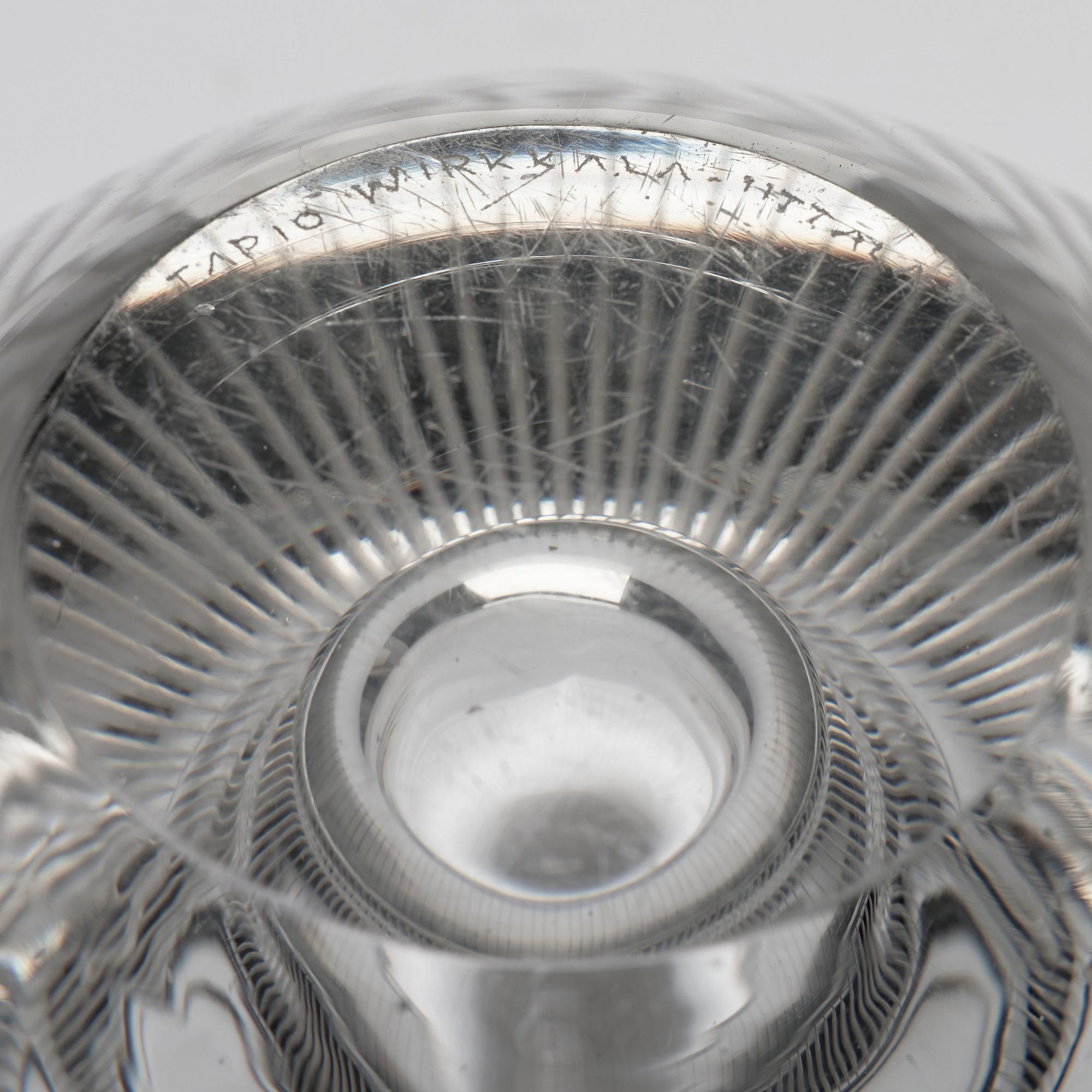 Tapio Wirkkala, a glass art object, Iittala, Finland 1950s.
