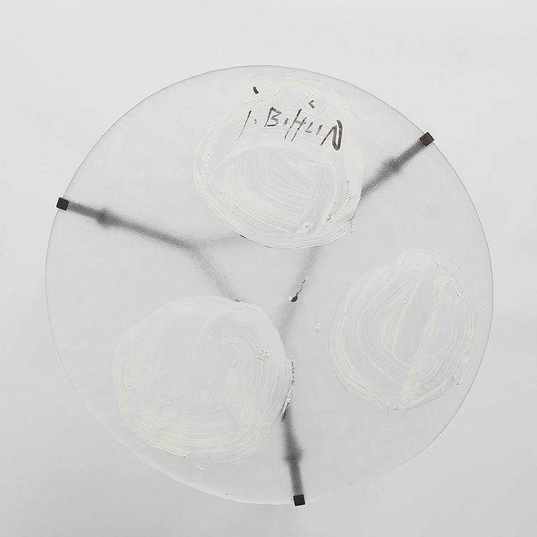 Jonas Bohlin, an "Art Against Aids" table, ed. 2/12, Pukebergs Glasbruk & Rolf Söderdal, post 1992.