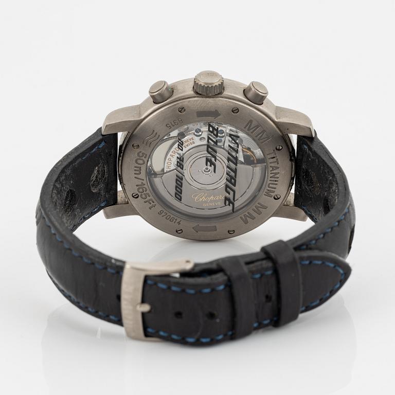 Chopard, Mille Miglia, "Vintage Blue", chronograph, wristwatch, 40 mm.