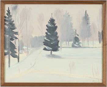 Vera Frisén, Winter Scene from the Forest.