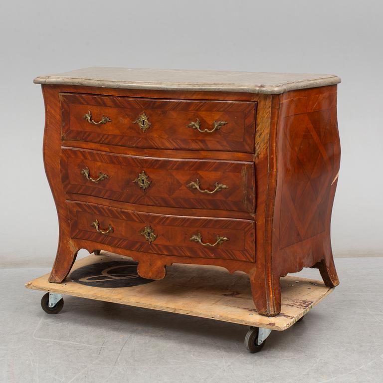 A Rococo chest of drawers, second half of the 18th century.