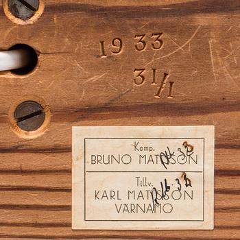 BORDSLAMPA, Bruno Mathsson för Firman Karl Mathsson.  1933.