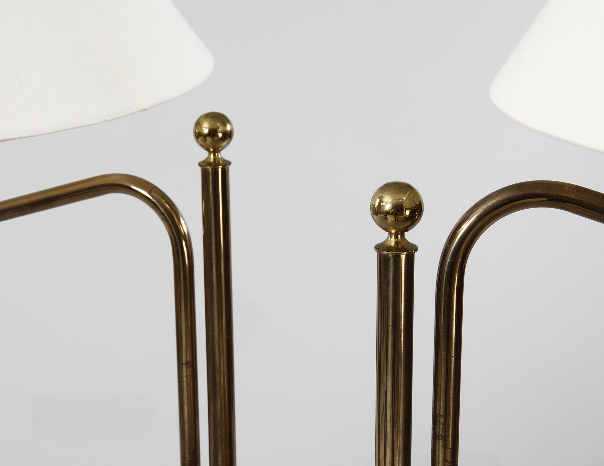 GOLVLAMPOR, ett par, Bergboms, 1900-talets andra hälft.