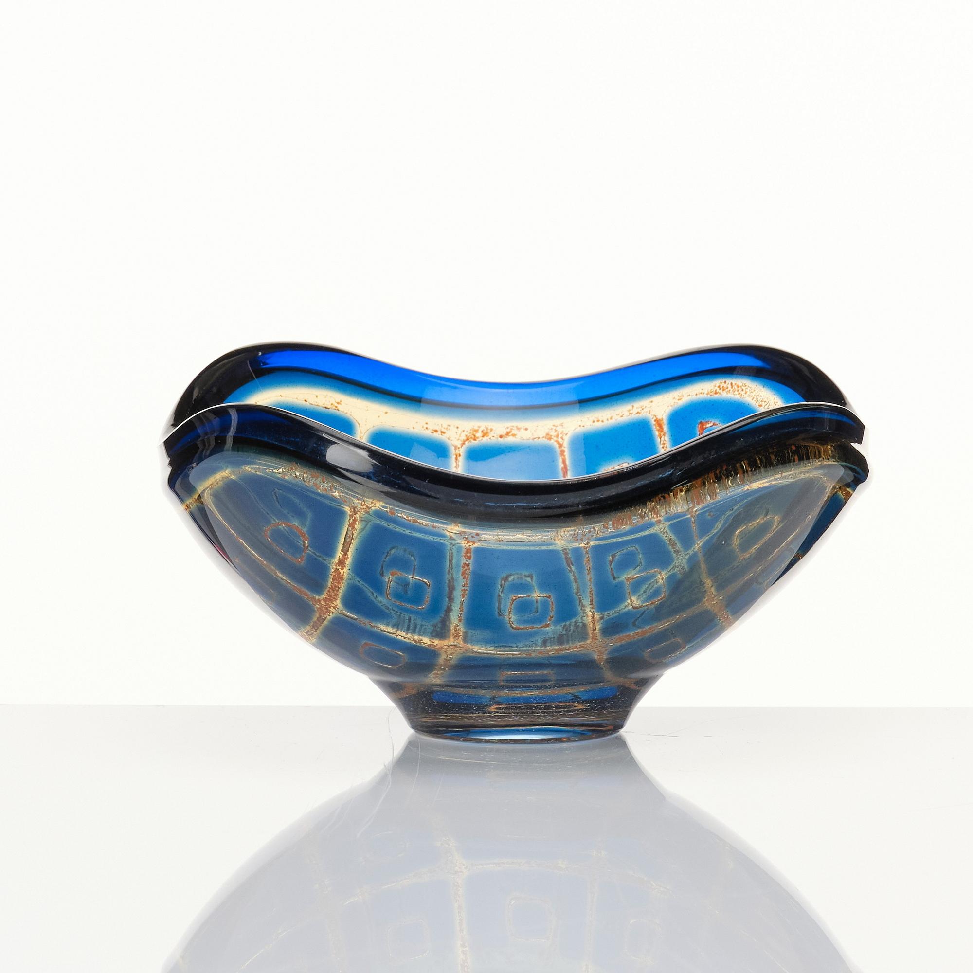 Sven Palmqvist, a 'Ravenna' glass bowl, Orrefors, Sweden 1960 or 1962.