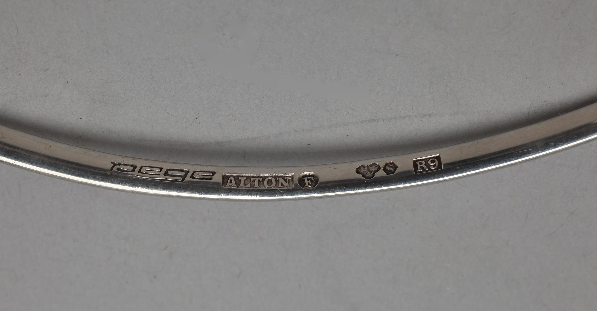 HALSSMYCKE, silver samt rutilkvarts, Alton, Falköping 1967. Vikt ca 50 gram.