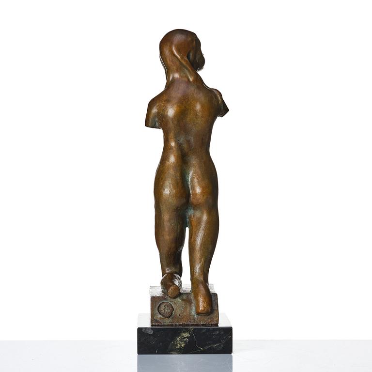 Gunnar Nilsson, sculpture. Signed with monogram. Bronze, height 42.5 cm.