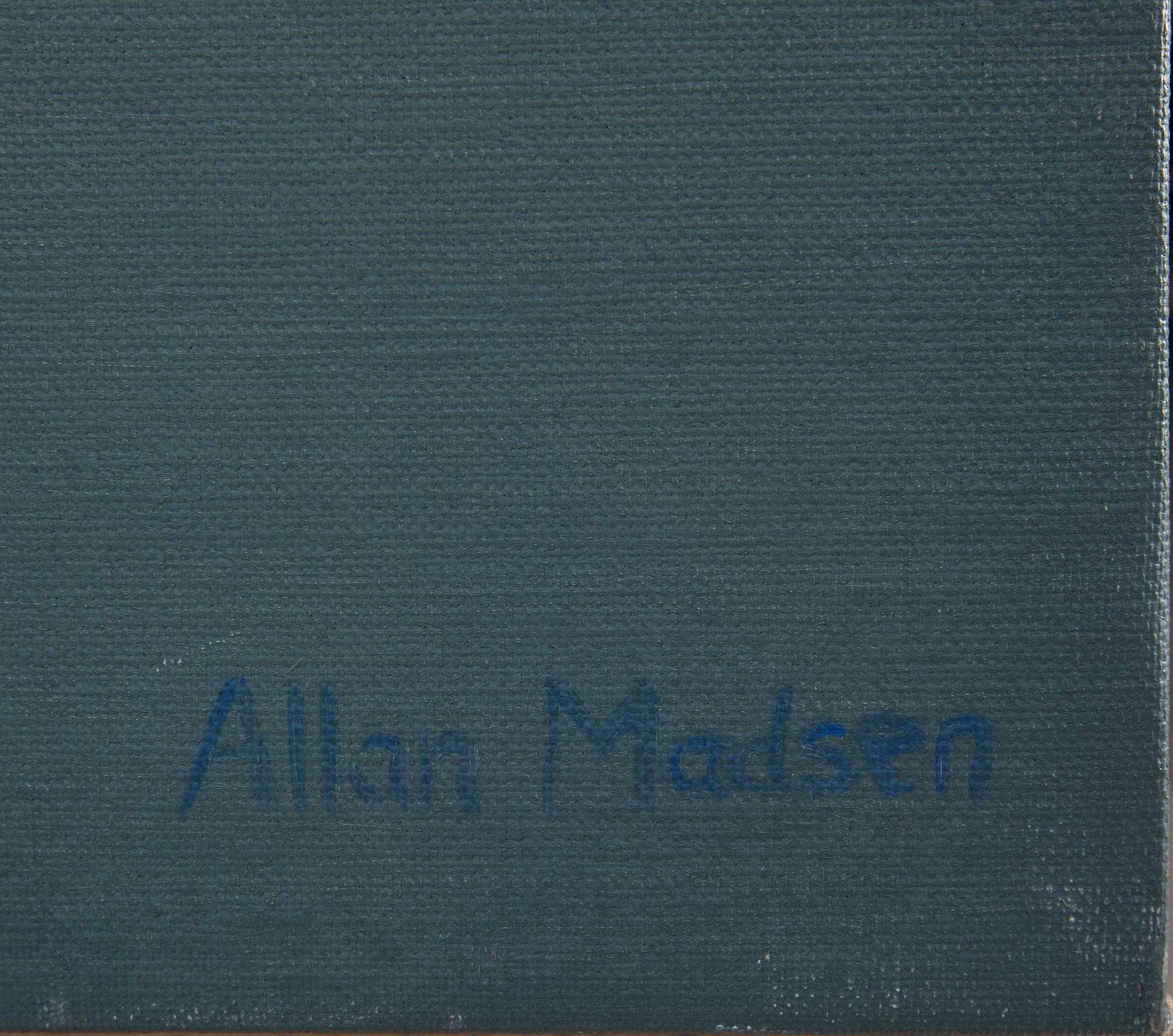 ALLAN MADSEN, OLJA PÅ DUK. SIGNERAD.