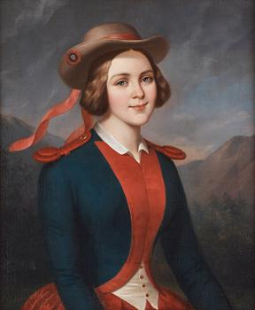 787. Fransk skola, tidigt 1800-tal, troligen föreställande Jenny Lind (1820-1887).