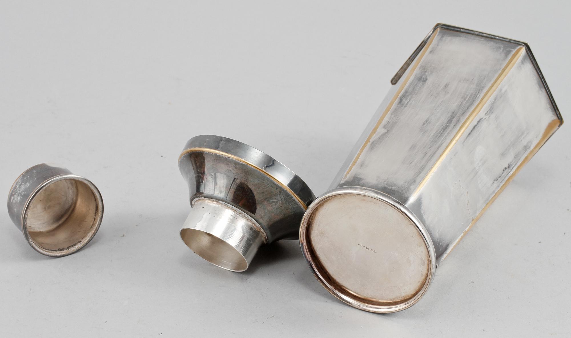 SHAKER, nysilver, 1900-talets andra kvartal.