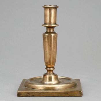LJUSSTAKE, mässing, barock 1700-tal.