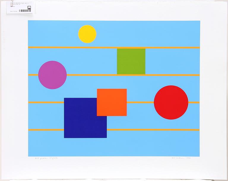 KG NILSSON, färglito, sign o nr 153/250 dat 1990.