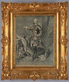 Balthazar Denner · BALTHAZAR DENNER, efter, kopparstick 1700-tal.