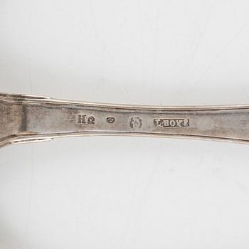 Nine Swedish Silver Spoons, 18-19th Century.