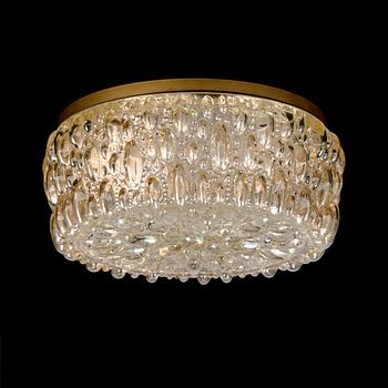 Helena Tynell, A glass ceiling/wall light, model 665 for Glashütte Limburg, Germany 1960s-70s.