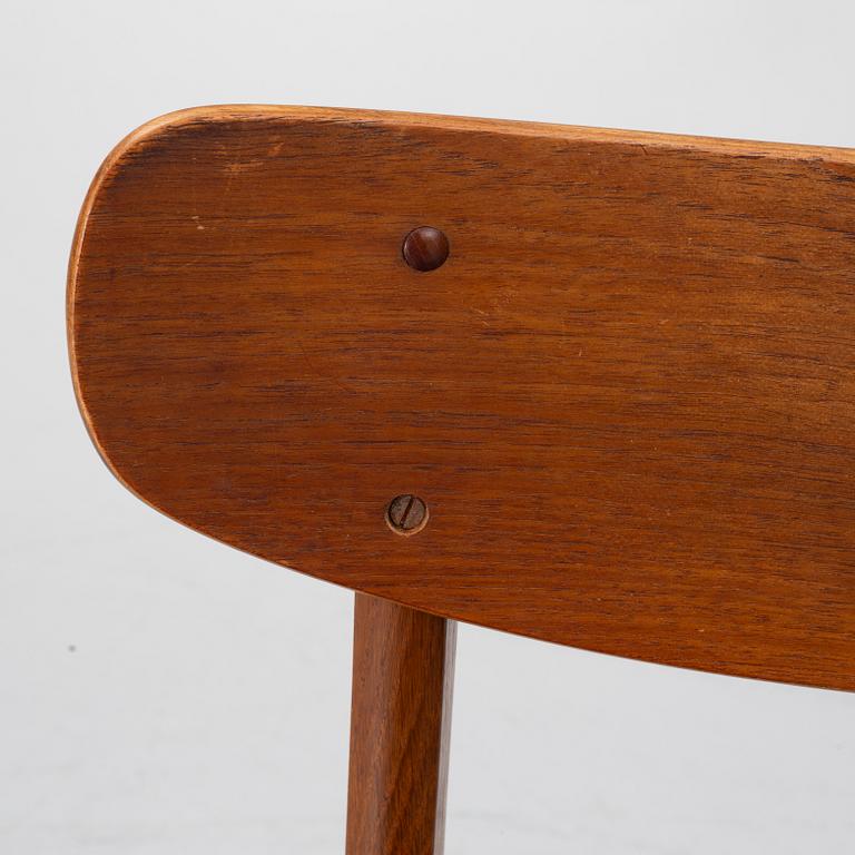 Chairs, 8 pcs, Denmark, 1950s/60s.