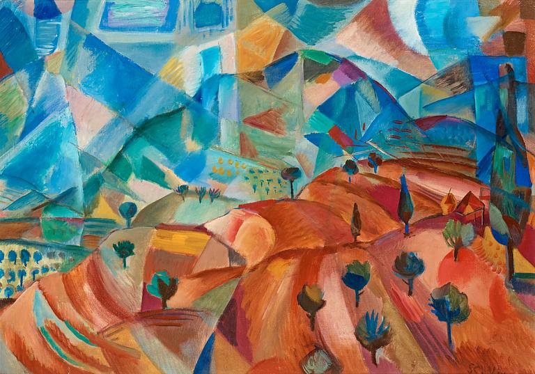 Jules Schyl, Landskap ifrån Siena.