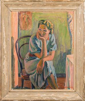 SAM VANNI, SITTING GIRL.