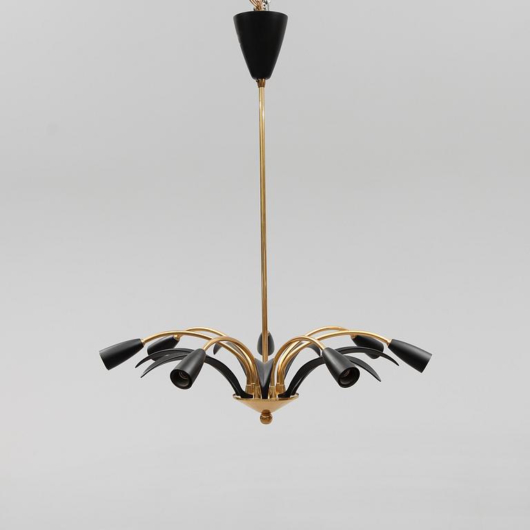 TAKLAMPA, 1900-talets mitt, höjd 69 cm.