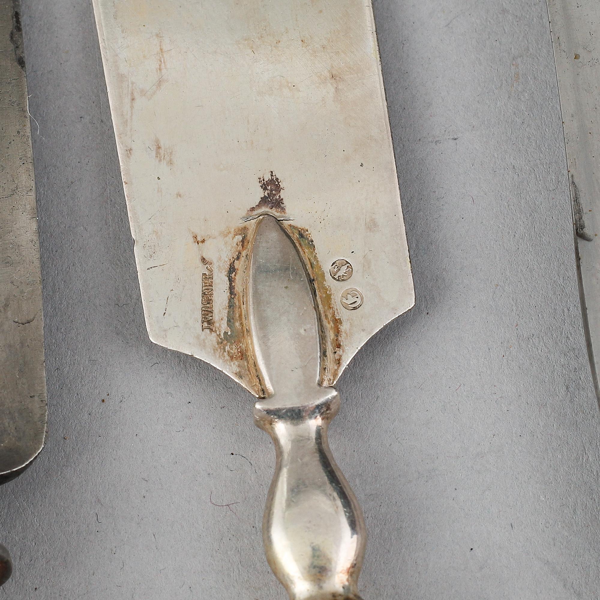 A German 88 piece silver cutlery-set, marked I. Wagner & S., Berlin late 19th century.