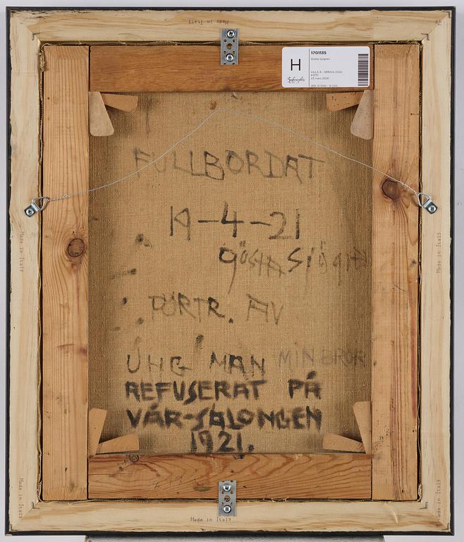 Gösta Sjögren (1800/1900-tal), Porträtt av en ung man.