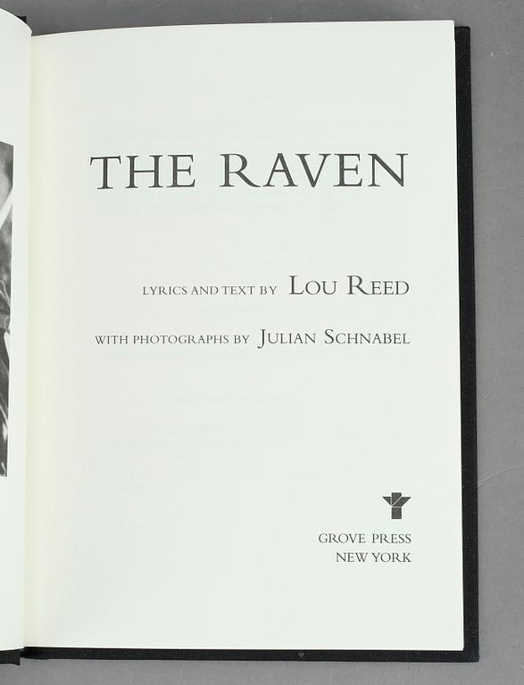 LOU REED, Bok, "The Raven", specialutgåva, signerad och numrerad 243/250. Utgiven 2003.