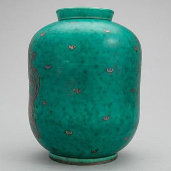 WILHELM KÅGE, Gustavsberg, stengods, "Argenta", 1940-/50-tal.