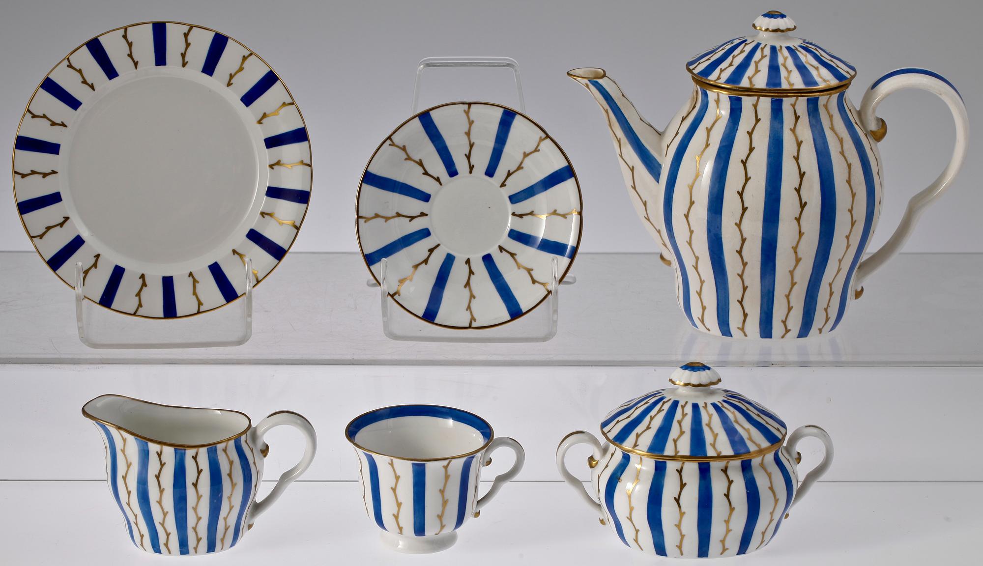 TESERVIS, 28 delar, porslin, Wilhelm Kåge, Gustavsberg.