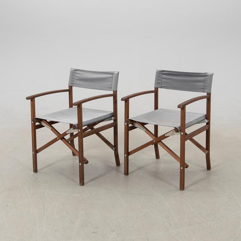 Director's chairs/Garden chairs 10 pcs "Siarö" Ikea late 20th century/early 21st century.
