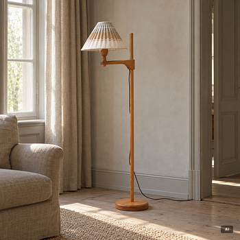 Carl Malmsten, Floor lamp, “Staken”, second half of the 20th century.