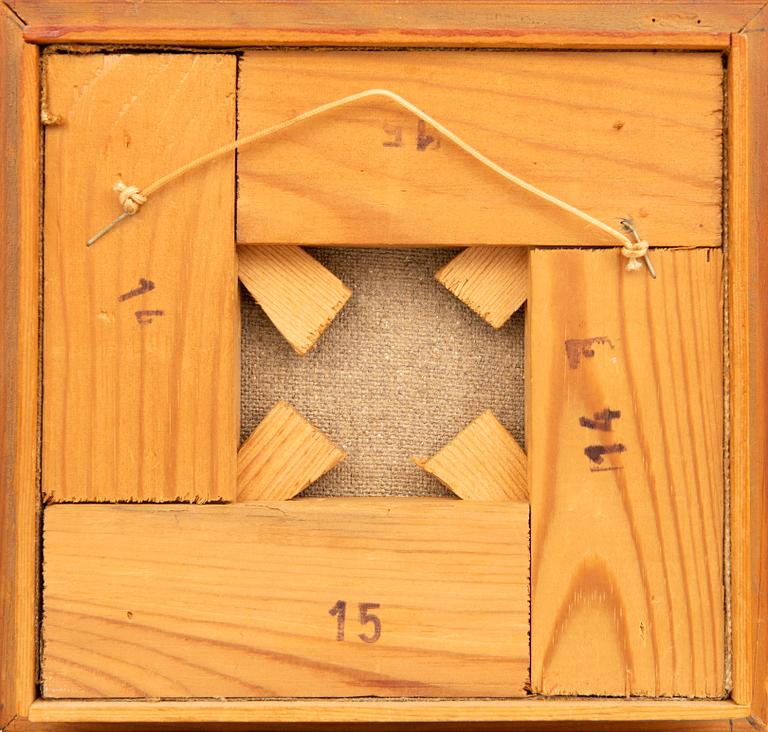 Jorgo Krallis, akryl på duk, signerad, ca 15 x 16 cm.