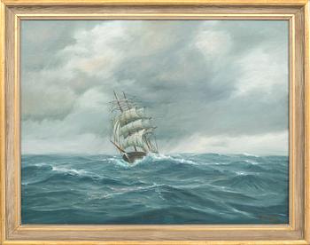 Frans Bernhard Olsson, Schooner at Sea.