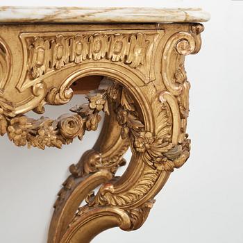 A Neo-Rococo 19th century console table.