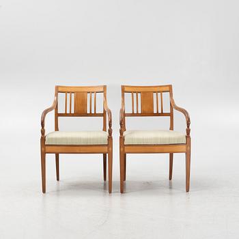 Pair of armchairs, Karl Johan, first half of the 19th century.
