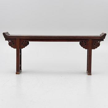 A hardwood altar table, late Qing dynasty / 20th century.
