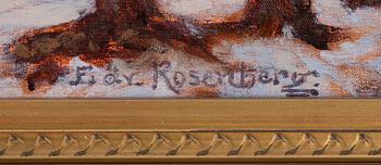 Edvard Rosenberg, oil on canvas, signed.