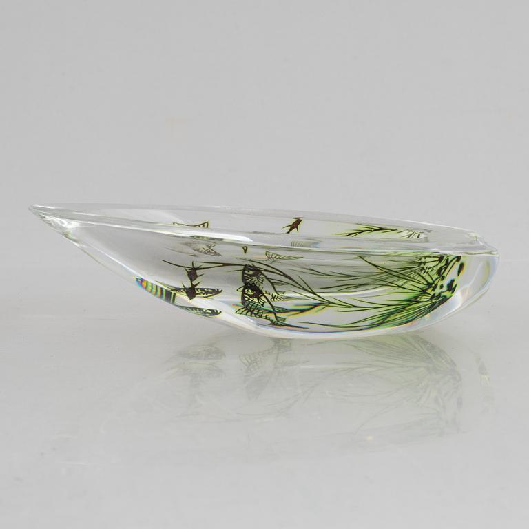 Edward Hald, a glass dish, Orrefors.