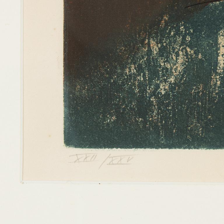 Roberto Matta, färgakvatint, 1974, signerad XXII/XXV.