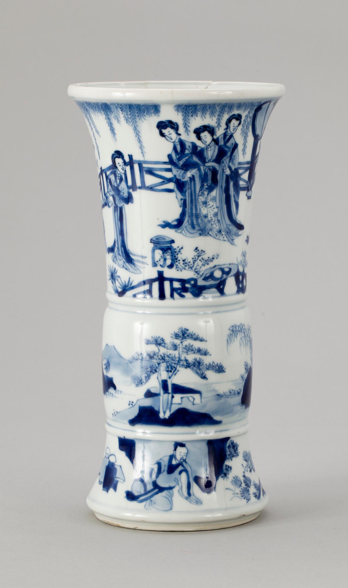 VAS, porslin, Kangxi, Kina. 1700-tal.