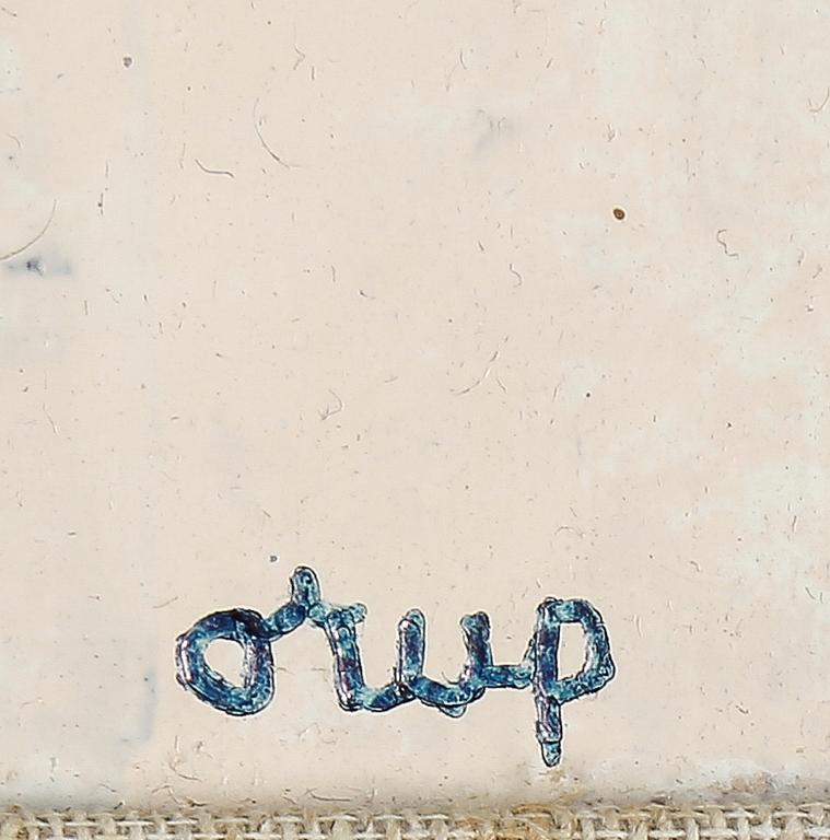 BENGT ORUP, olja på pannå, signerad.