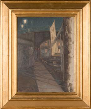 Edvard Westman, oil on panel, signed and dated -99.