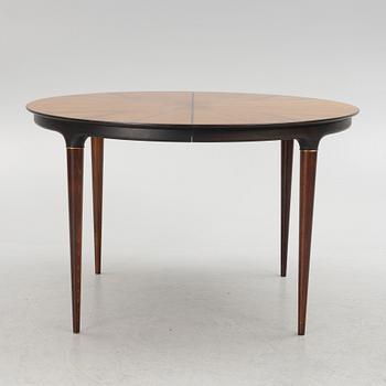 Svante Skogh, a 'Cortina' dining table and six chairs, Seffle Möbelfabrik, 1960's.