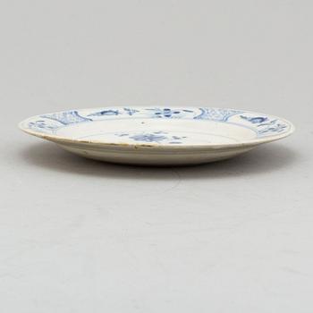 A Rörstrand faience plate, 18th century.